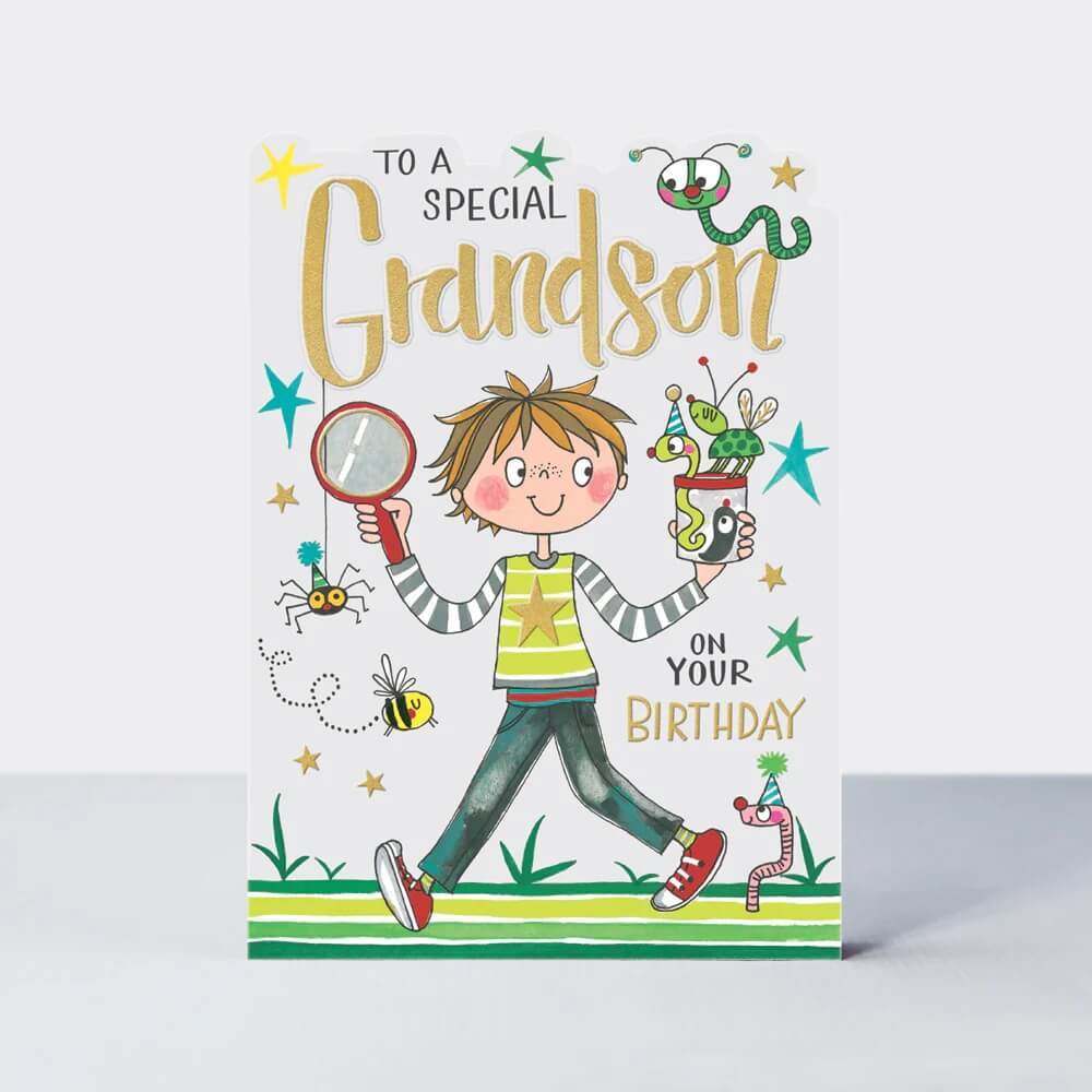 Grandson Birthday Card - House of Cards