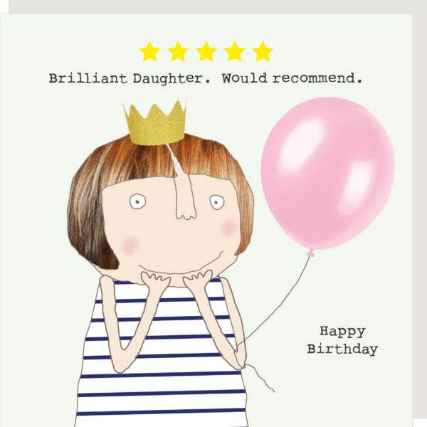 5 Star Daughter Birthday Card - House of Cards