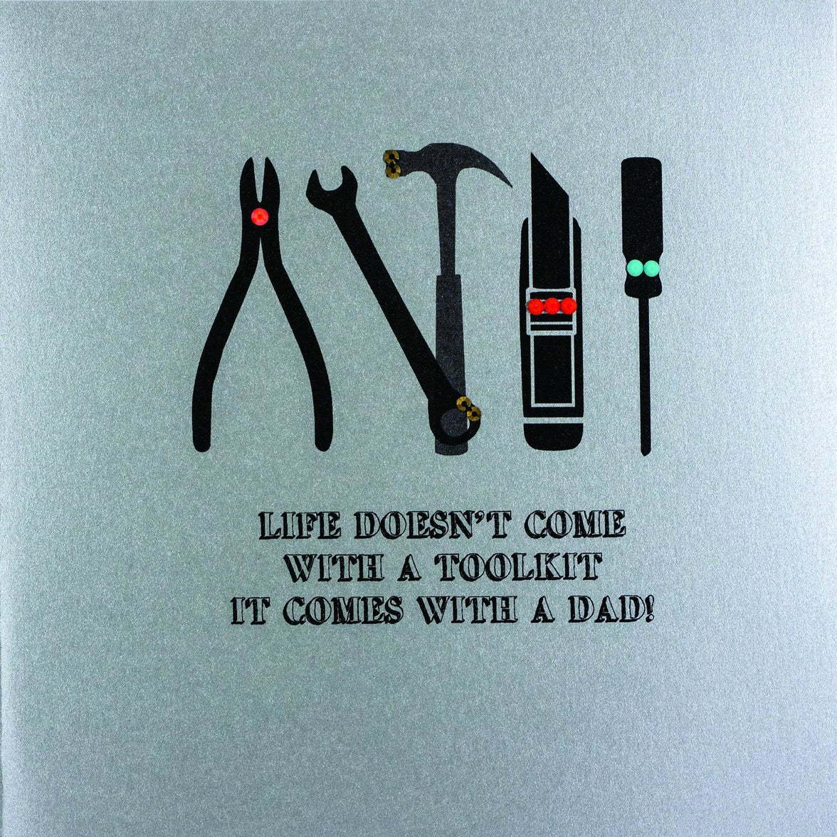 Toolkit Life Comes With Dad Fathers Day Card - House of Cards