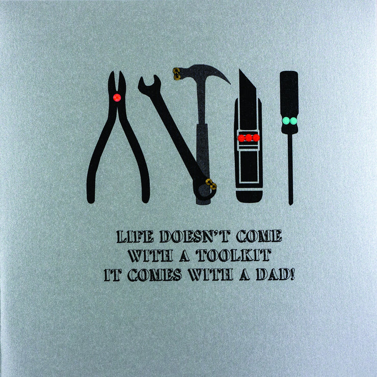 Toolkit Life Comes With Dad Fathers Day Card