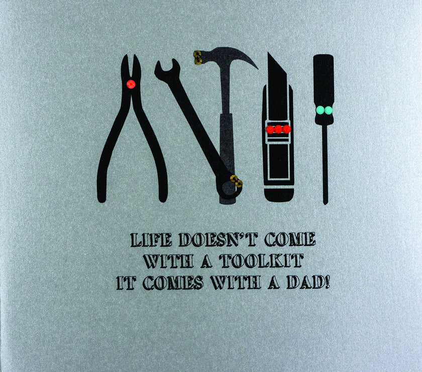 Toolkit Life Comes With Dad Fathers Day Card