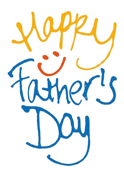 Smiley Face Fathers Day Card