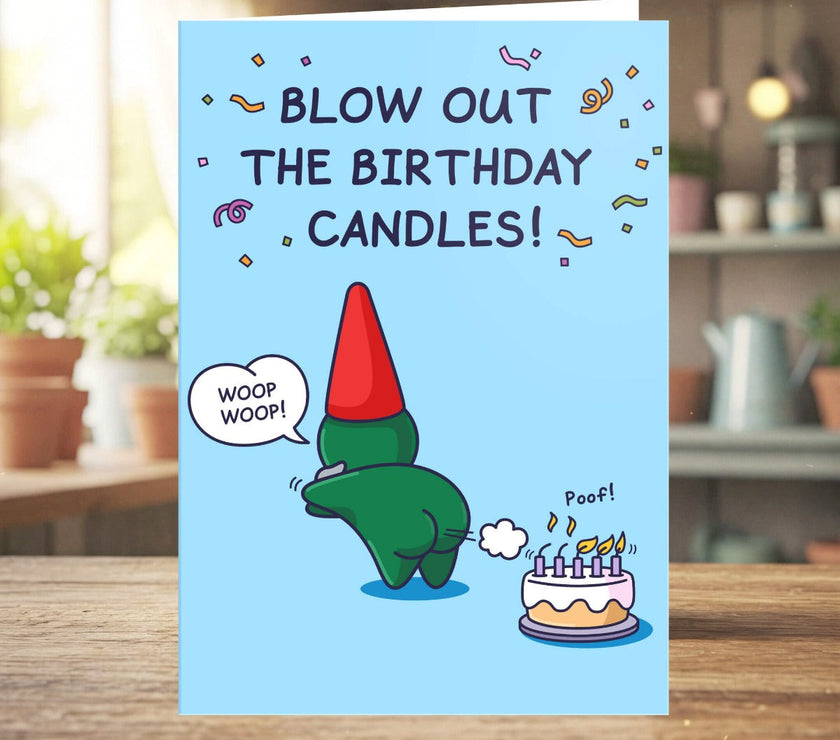 Blow Out Candles Birthday Card