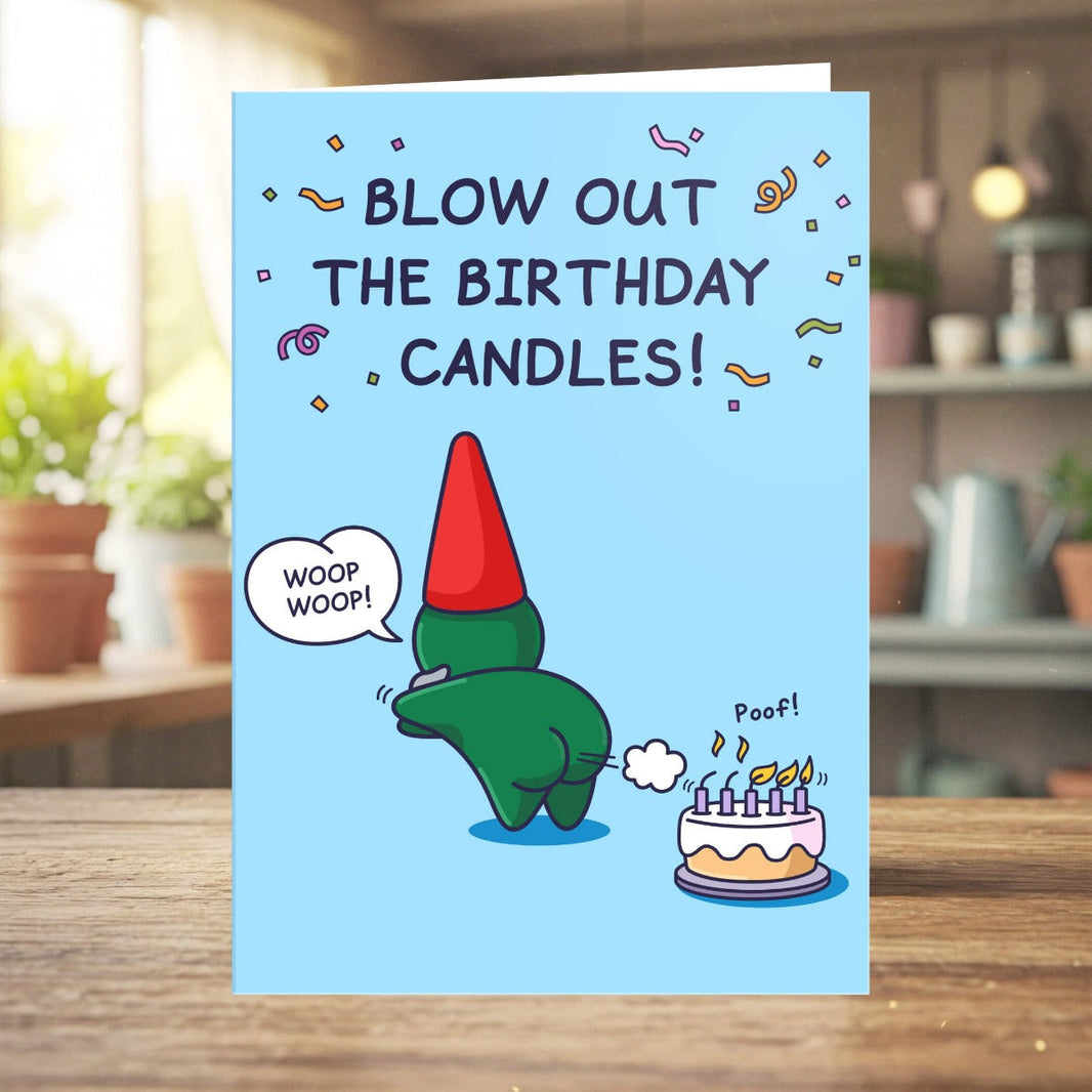 Blow Out Candles Birthday Card