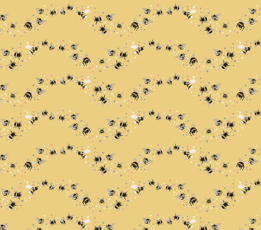 Luxury Bees Flat Wrapping paper with tags