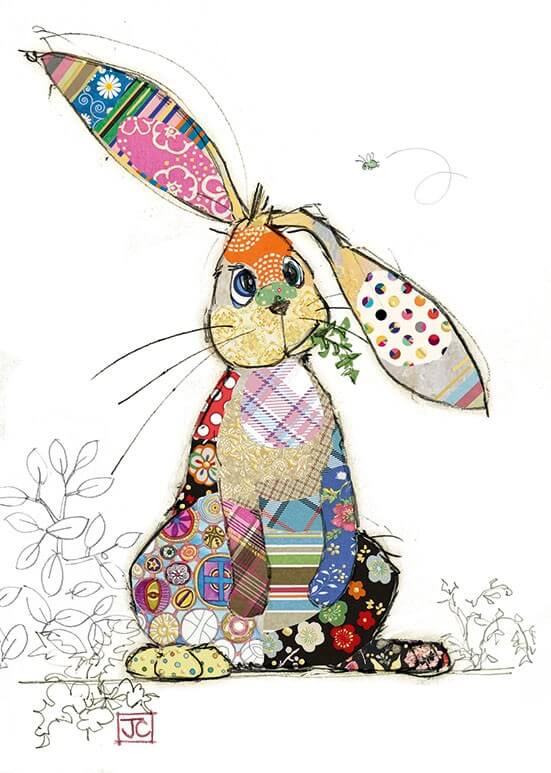 Binky Bunny Birthday Card