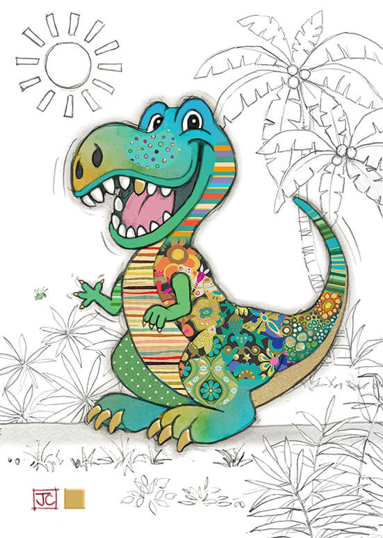 Rufus Rex Birthday Card