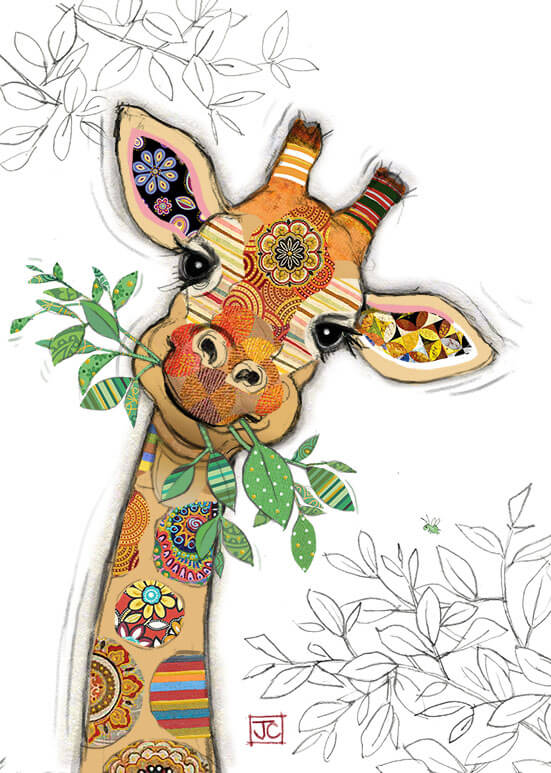 Gina Giraffe Birthday Card