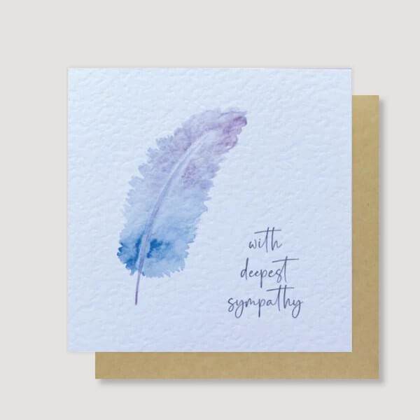 Deepest Sympathy Card - House of Cards