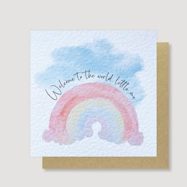 New Baby Rainbow Card