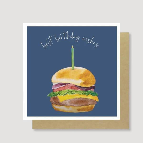 Burger Birthday Card - House of Cards