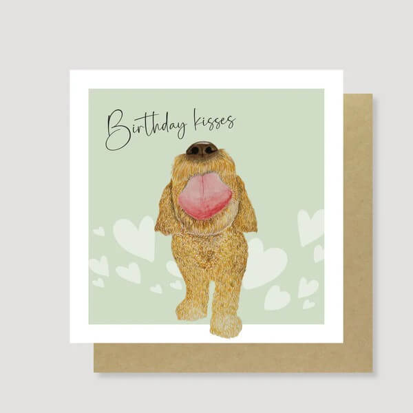 Dog Kisses Birthday Card