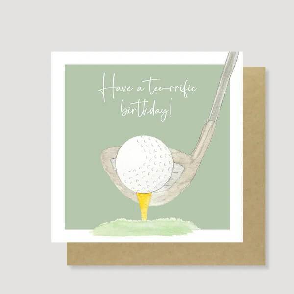 Golf Birthday Card - House of Cards