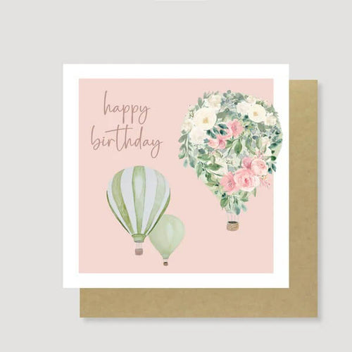 Hot Air Balloon Birthday Card