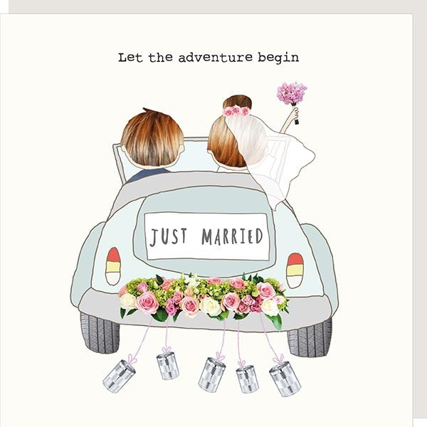 Just Married Greeting Card