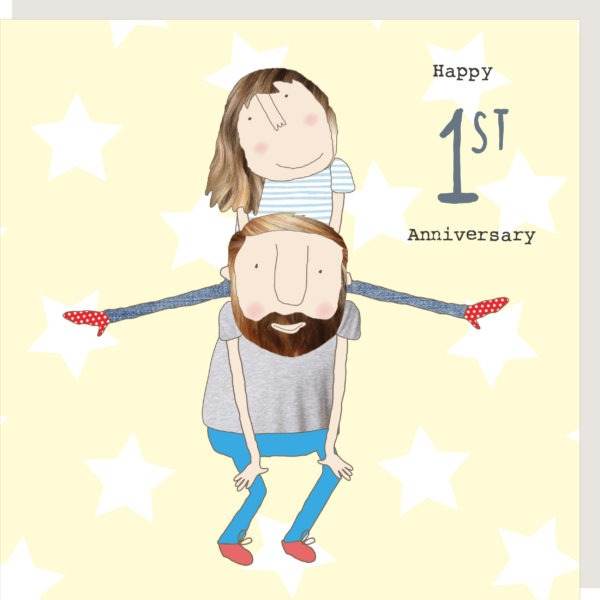 1st Anniversary Greeting Card - House of Cards