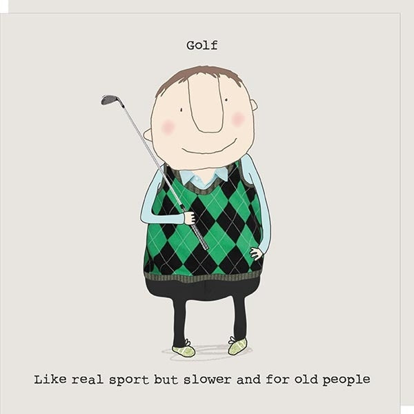 Golf Greeting Card