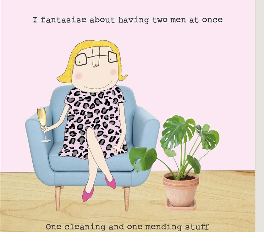 Fantasise About Two Men Birthday Card