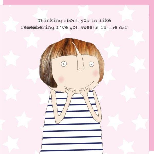 Sweets in the Car Greeting Card - House of Cards