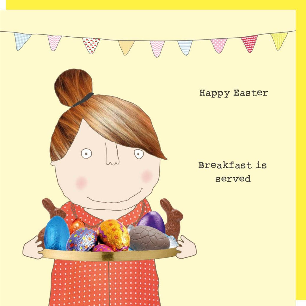 Breakfast Happy Easter Card - House of Cards