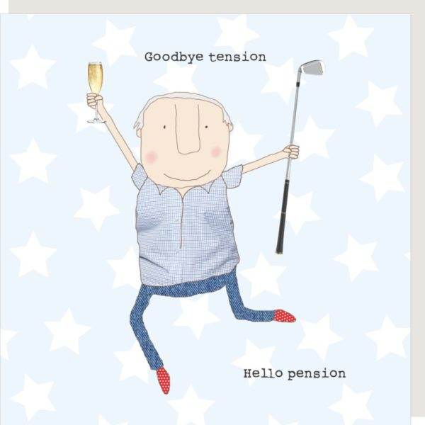 Hello Pension Greeting Card - House of Cards