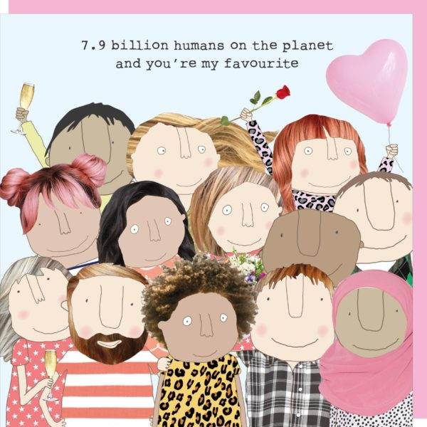 7.9 Billion Humans Valentine Card