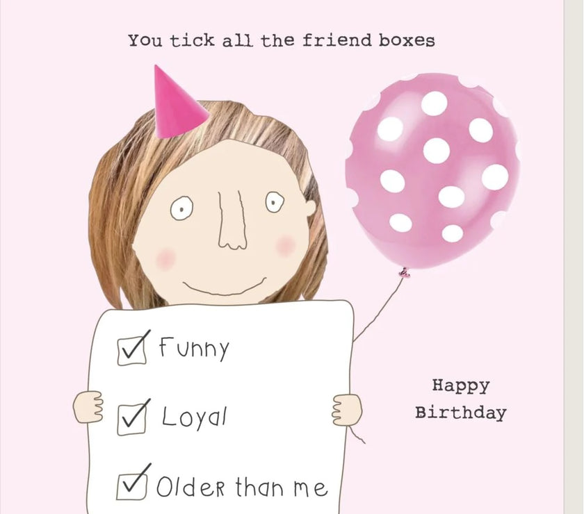 Tick Boxes Birthday Card