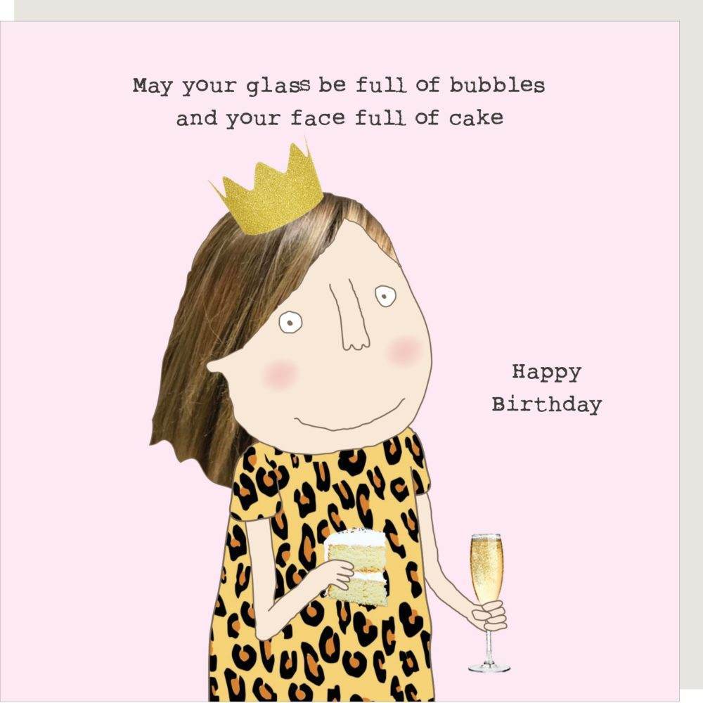 Bubbles and Cake Birthday Card - House of Cards