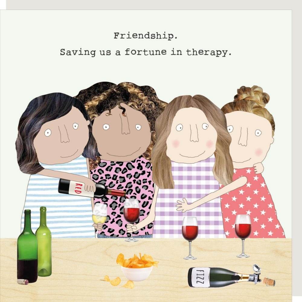Friendship Therapy Birthday Card - House of Cards