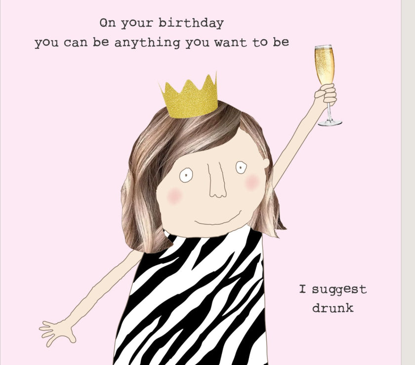 Suggest Drunk Birthday Card