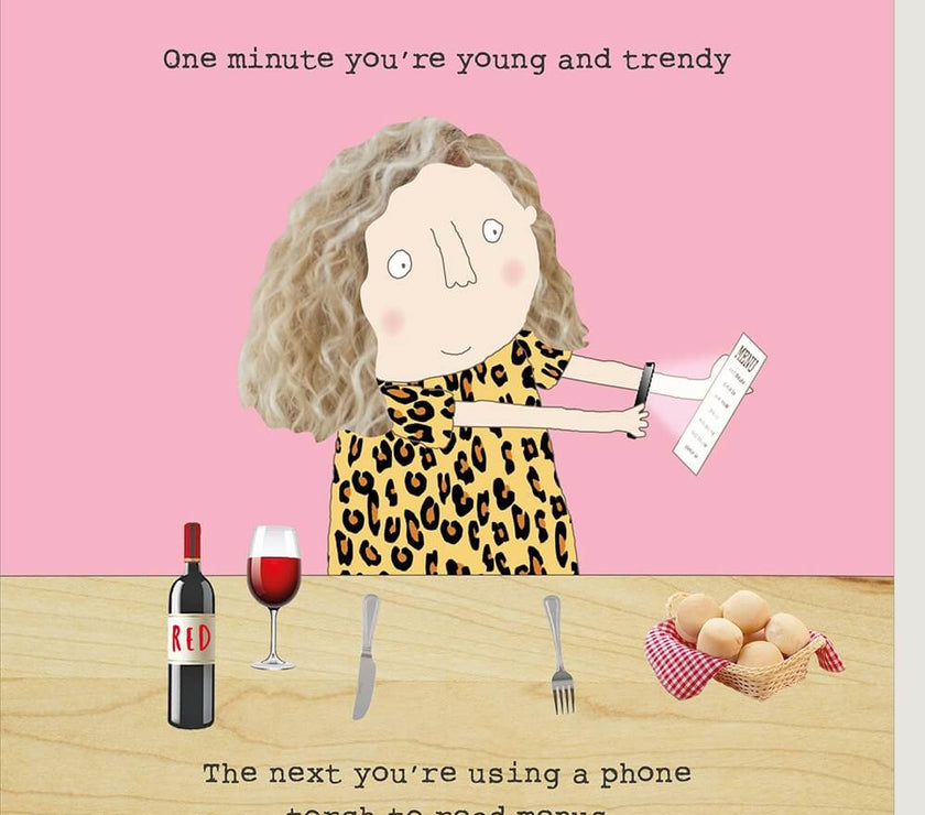 Read Menus Birthday Card