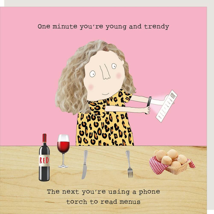 Read Menus Birthday Card