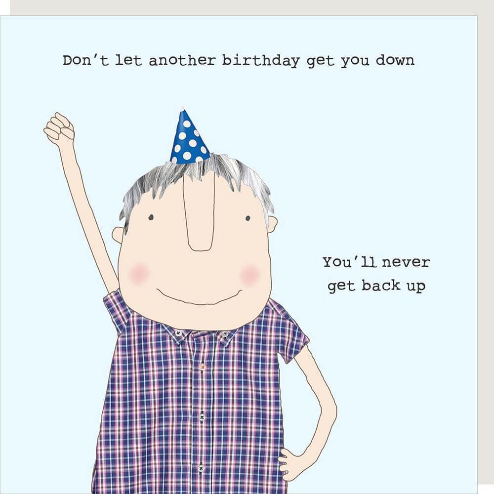 Get Back Up Birthday Card - House of Cards