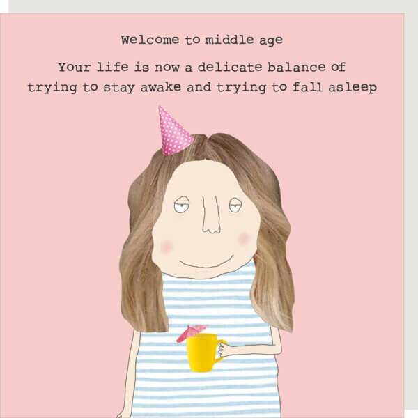 Middle Age Birthday Card - House of Cards