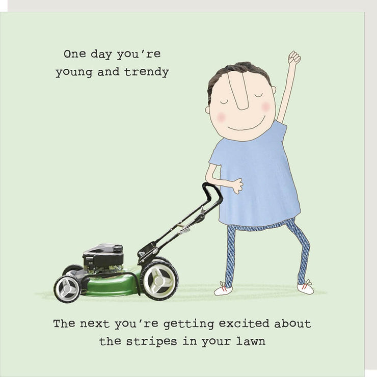 Lawn Stripes Birthday Card