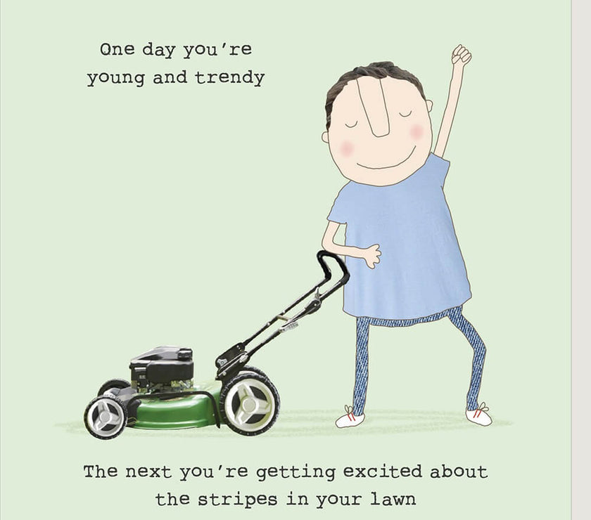 Lawn Stripes Birthday Card