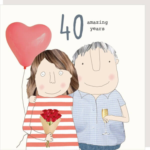 Ruby Anniversary Card