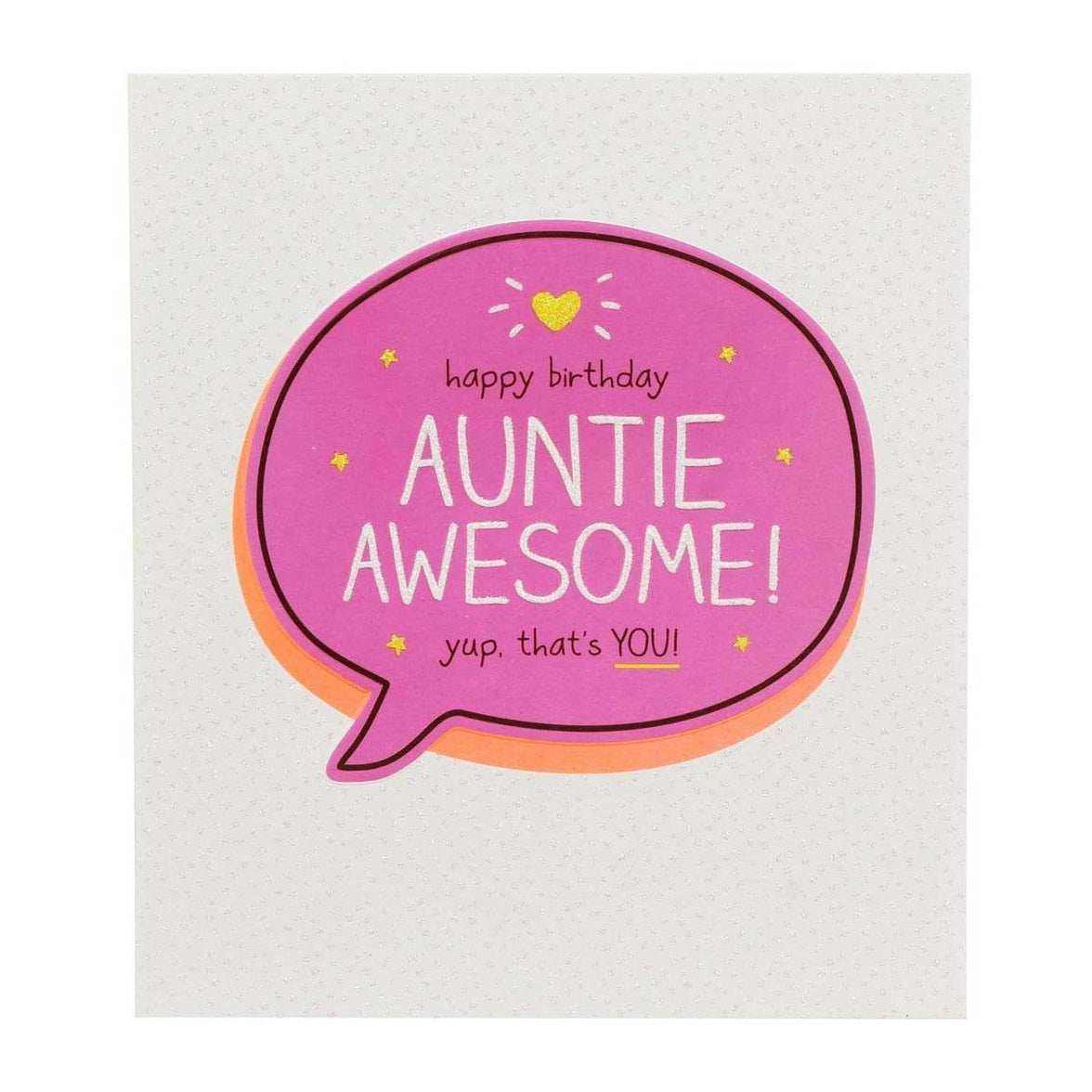 Auntie Awesome Birthday Card - House of Cards