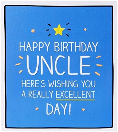 Excellent Uncle Birthday Card