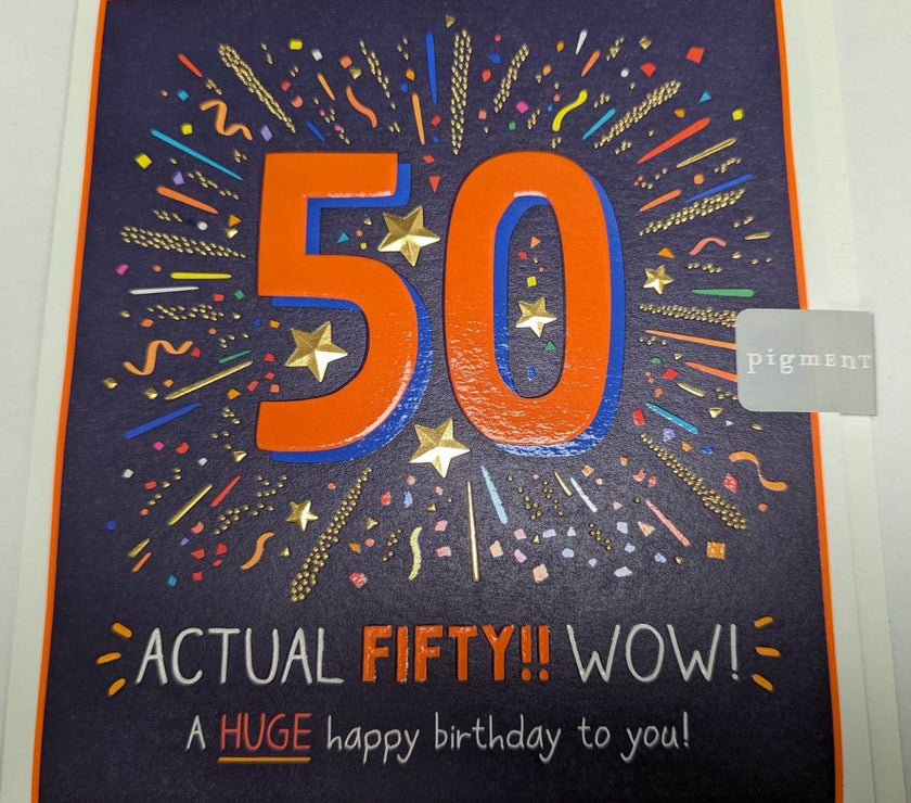 50th Birthday Card - House of Cards