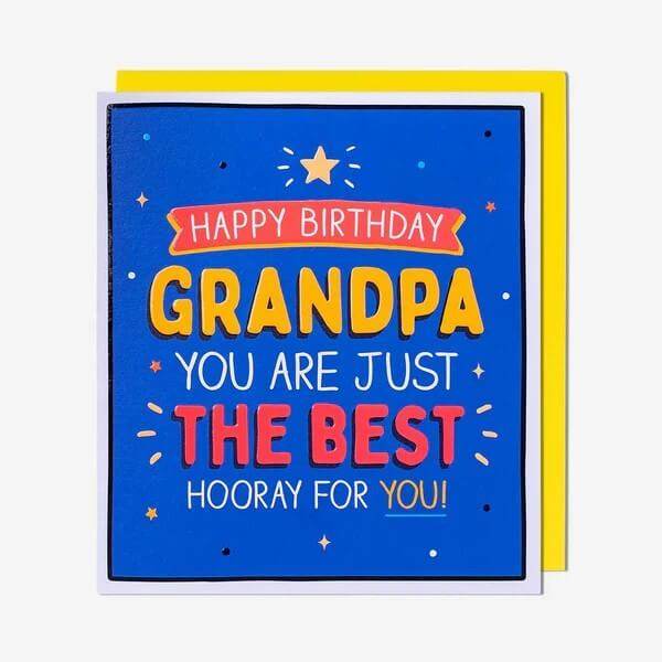 Grandpa The Best Birthday Card - House of Cards