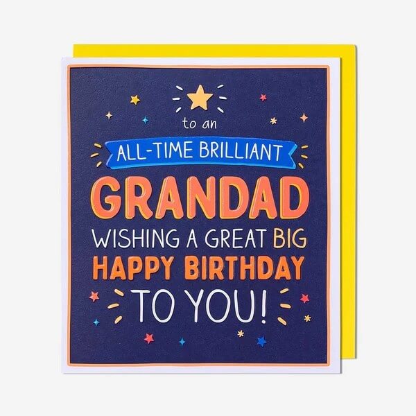 Grandad Brilliant Birthday Card