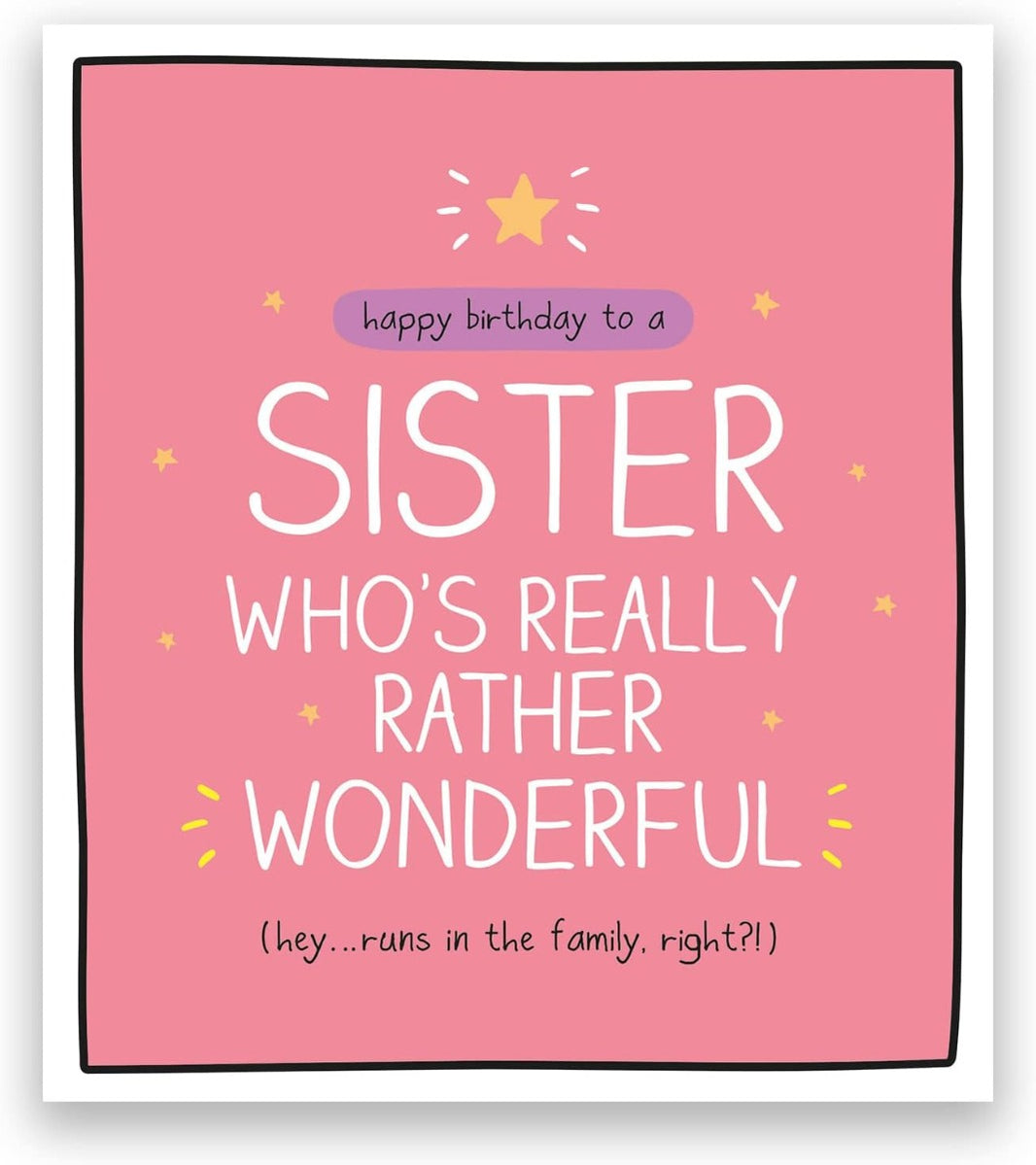 Wonderful Sister Birthday Card