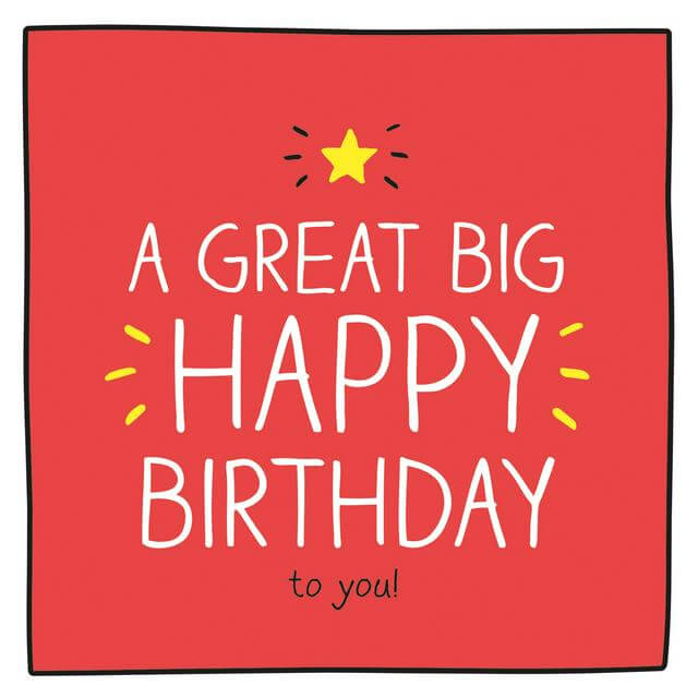 Great Big Happy Birthday Card