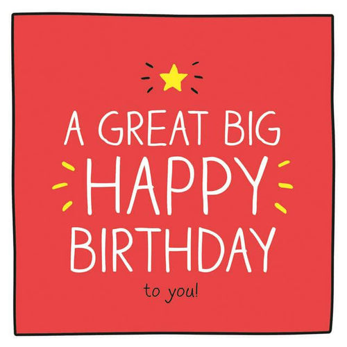 Great Big Happy Birthday Card