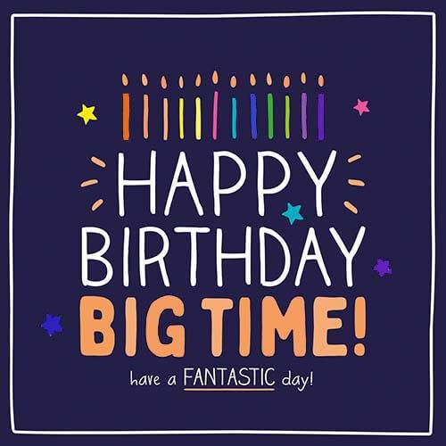 Big Time Happy Birthday Card - House of Cards