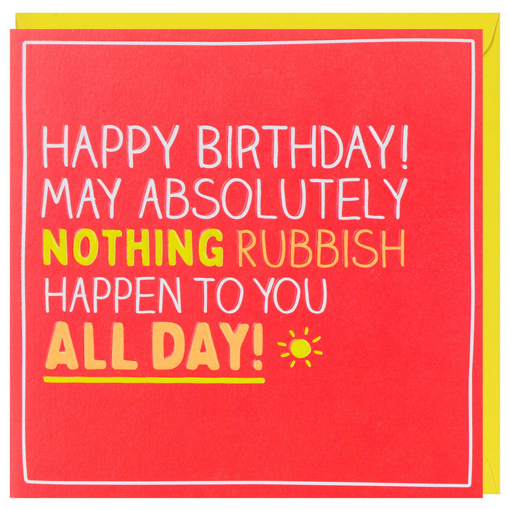 Happy All Day Birthday Card