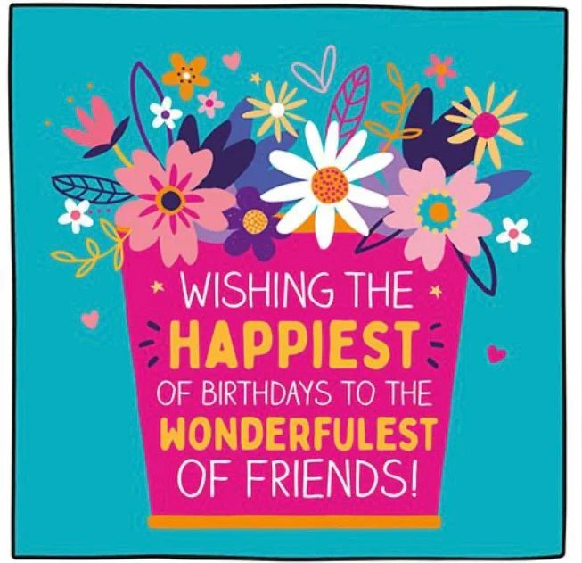 Happy Flowers Birthday Card
