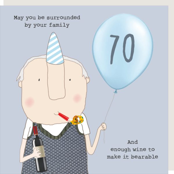 Enough Wine 70th Birthday Card