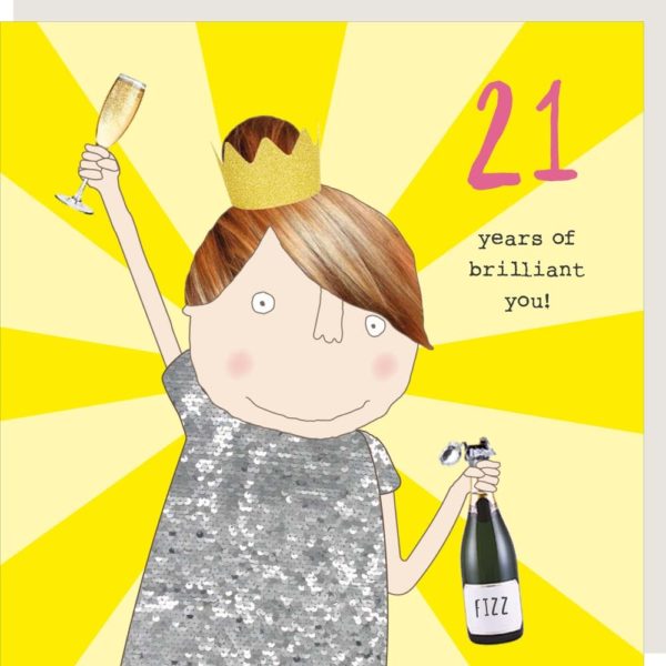 Brilliant You Fizz 21st Birthday Card